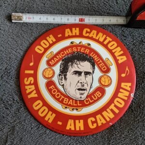 OOH-AH CANTONA Manchester United Football Club Large Badge