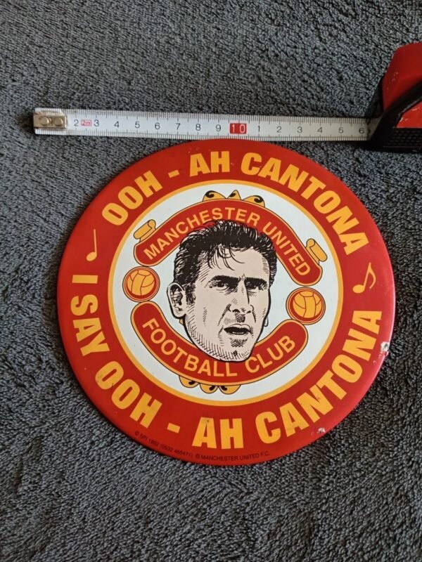 OOH-AH CANTONA Manchester United Football Club Large Badge